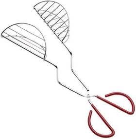 S106 Froiny Stainless Steel Taco Maker Tongs 12.6 Inch Long Red 1pc