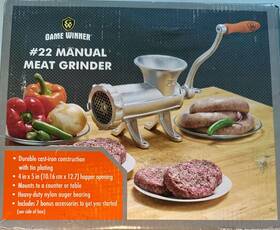 Fsgwco5201 Game Winner #22 Manual Meat Grinder - Brand New Box Has Never Been Opened