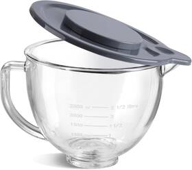 6c-011-60142-f2 Gdrtwwh Glass Bowl For Kitchenaid 4.5-5 Quart Tilt-head Mixing