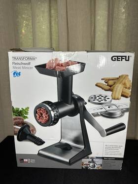 Gefu 19090 Germany Mincer Meat Vegetables Dough Grinder Shaped Iron Plate Kitchen