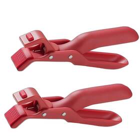 Gekrsmo 763312339601 Anti-scald Bowl Clip For Kitchen Hot Dish Plate Gripper Clips Tongs Red