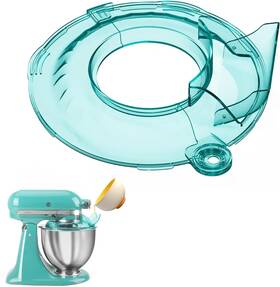 Sk331-lanus Giassvio Pouring Shield Compatible With Kitchen Aid 4.5-5 Quart For Mixer Blue