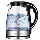 Gk1703 Queen Sense Electric Kettle Water Tea Pint Glass 709466917913