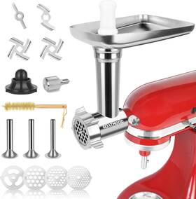 Mfg-al-01 Goatmood Meat Food Grinder Attachment Compatible With Kitchenaid Stand Mixers Sliver