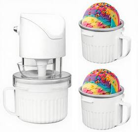Gmi005-0 Gomen Ice Cream Maker Attachment Fits Include 2 Freezer Bowl White