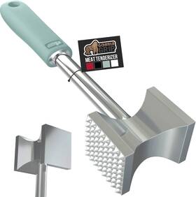 Gorilla Grip 840029659632 Bpa-free Patented Dual-sided Meat Tenderizer Tool Soft Mint