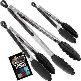 Gorilla Grip 840316711128 Stainless Steel Heat Resistant Kitchen 7 Inch 9 12 Black