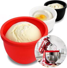 Je-ka-sl01 Guanqiao Silicone Bowl Liners For 5 Quart Kitchenaid Mixers 3 With Lids
