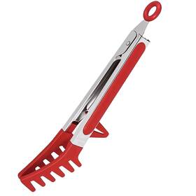 Mzmiancha2025-1 Gudgi Professional Stainless Steel Pasta Tongs With Silicone Red