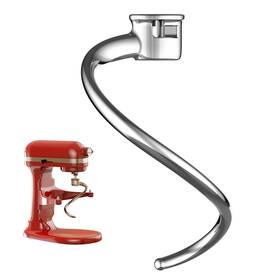 11020301 Gvode Stainless Steel Spiral Dough 5plus &6 Quart Hook For Kitchenaid Sliver