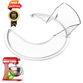 Gvode 2403 Pouring Shield For Kitchenaid Mixer Compatible With 5.5 - 8qt White