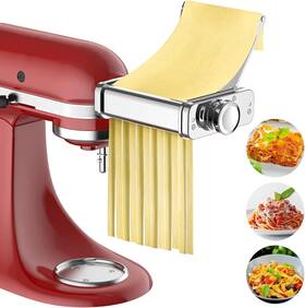 Eug2406 Gvode 3 In 1 Pasta Attachment For Kitchenaid Stand 3-1 White