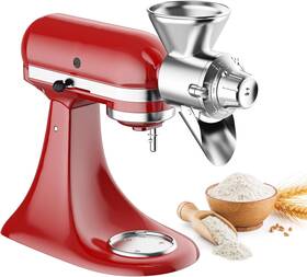 G2311 Gvode All Metal Grain Mill Attachment For Kitchenaid Stand Mixer 9 Silver