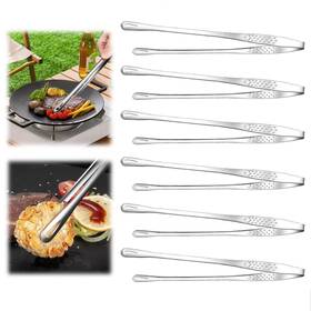 Gyinere 1361 11 Inches Stainless Steel Korean Bbq Grill Tongs Japanese 11in Silver