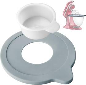 K45sss Gypns Glass Bowl Cover For Kitchenaid 5 Quart Mixer Quarts Grey And White