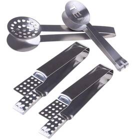 Wad762 Haishell 4 Pcs Stainless Steel Tea Bag Tongs Teabag Squeezer Strainer Holder Type2