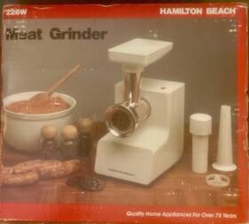 226w Hamilton Beach Vintage Model Meat Grinder In Original Box
