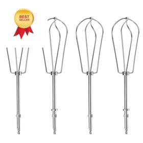 Hmp004 Hasanbar Hand Mixer Replacement Beaters For Cuisinart Chm Series 2x8 Silver