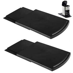 Hs-p002 Hausun Handy Sliding Tray Mat For Coffee 2 Sets Black