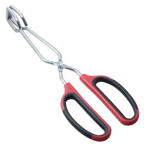 Hinmay 020064539216 Stainless Steel Scissor Tongs With Comfort-grip 10-inch Red Handle