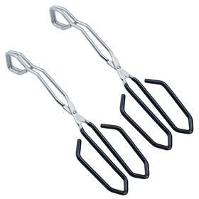 Hinmay 649383398887 Scissor Cooking Tongs 11-inch Stainless Steel Wire 11ftft Black