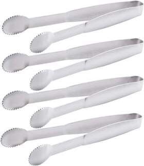 8541929985 Hinmay Mini Appetizers Tongs Serving 5-3/4 Inch Small Silver
