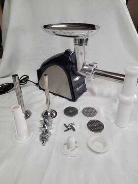 Amb005306 Homdox Silver Stainless Steel 2000w Electric Meat Grinder