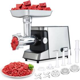 2500w Hotil Mgw2 Meat Grinder Electric Sausage Stuffer Machine Rated 3.3hp Max 3-in-1