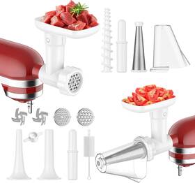 Ho1818f Hozodo Fruit And Vegetable Strainer Attachment For Kitchenaid Stand Mixer White