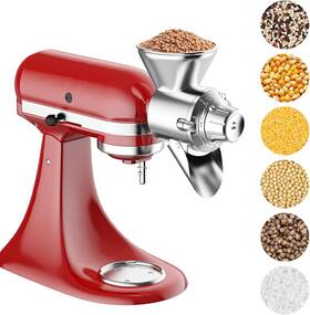 Ho2311 Hozodo Grain Mill Attachment For Kitchenaid Stand Mixer All Metal 9 Levels Flour