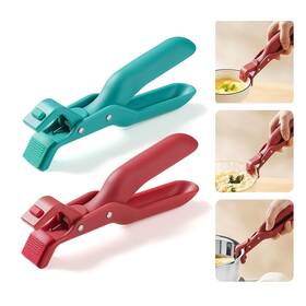 Ftj001 Hsoovzn Anti-scald Bowl Clip Multi-purpose Silicone Non-slip Heat Middle Red Green