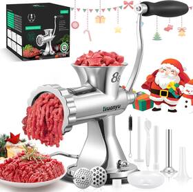 Huanyu 313041516547 Manual Meat Grinder - Heavy Duty Stainless Steel Effortless Hand Crank F