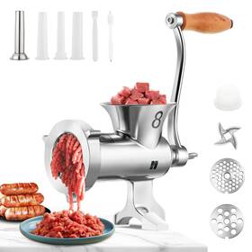 Hy-mmg-1 Huanyu Stainless Steel Manual Meat Grinder With Table Clamp Sausage Stuffer Food Mil
