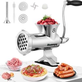 Zyw-105a Huanyu Manual Meat Grinder Stainless Steel Hand Cranked Grinding Machine Househ