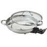 Iksab5kkiw Aroma Stainless Steel Electric Skillet Large Cooking