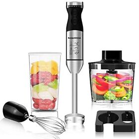 Immersion Hand Blender Bonsenkitchen Stainless Steel Handheld