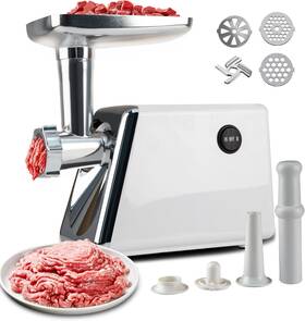 Jrj-m2 Infood Electric Meat Grinder - Heavy Duty Grinders With Stainless Steel Cutting Bl