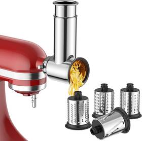 In1806s Innomoon Stainless Steel Slicer Shredder Attachment For Kitchenaid Stand Mixer Sliver