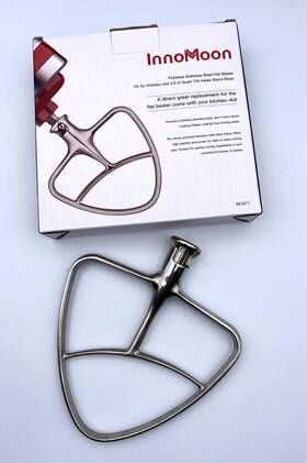 In1811 Innomoon Stainless Steel Paddle Attachment For Kitchenaid Mixer Replacement Model