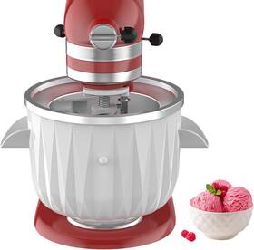 In2201 Innomoon Ice Cream Maker Attachment For Kitchenaid Stand Mixer 2 Quart White