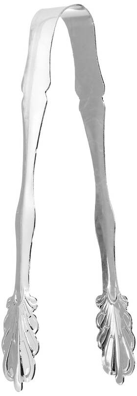 86242 Jaf Gifts Elegance Silver Plated Ice Tongs 7 Inch 1 - Pack