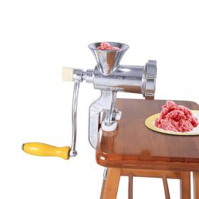 Jeffergarden 711632613147 Meat Mincer Aluminium Alloy Hand Operate Manual Grinder Sausage Beef M Inch