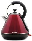 Jk1570 Salton Retro Pyramid Stainless Steel Cordless Electric Tea Kettle Red