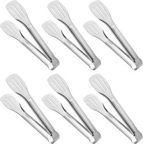 Jxhapy 738874991680 Serving Tongs Kitchen Buffet Stainless Steel Food 7 Inch Silver