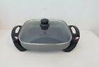 K44498 Cooks Essentials Nonstick Electric Skillet Platinum Cook