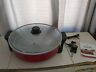 K44583 Cook Essentials Cooks Electric Rapid Ceramic Skillet Red