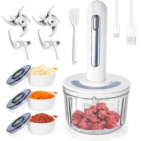 Kako 737706364012 Electric Meat Grinder Food Processor Usb Charging Wireless W