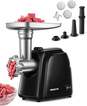 Jjc349-bk-us Keenstar Electric Meat Grinder Sausage Stuffer Maker Food With Blade And 3 Pla