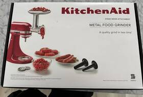 Kitchenaid 313109492479 Metal Food Grinder Attachment Compatible With Stand Mixer