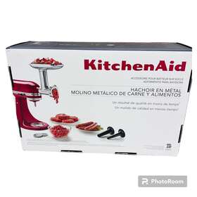Kitchenaid 751889059268 Ksmmga Metal Food Grinder Attachment - Silver